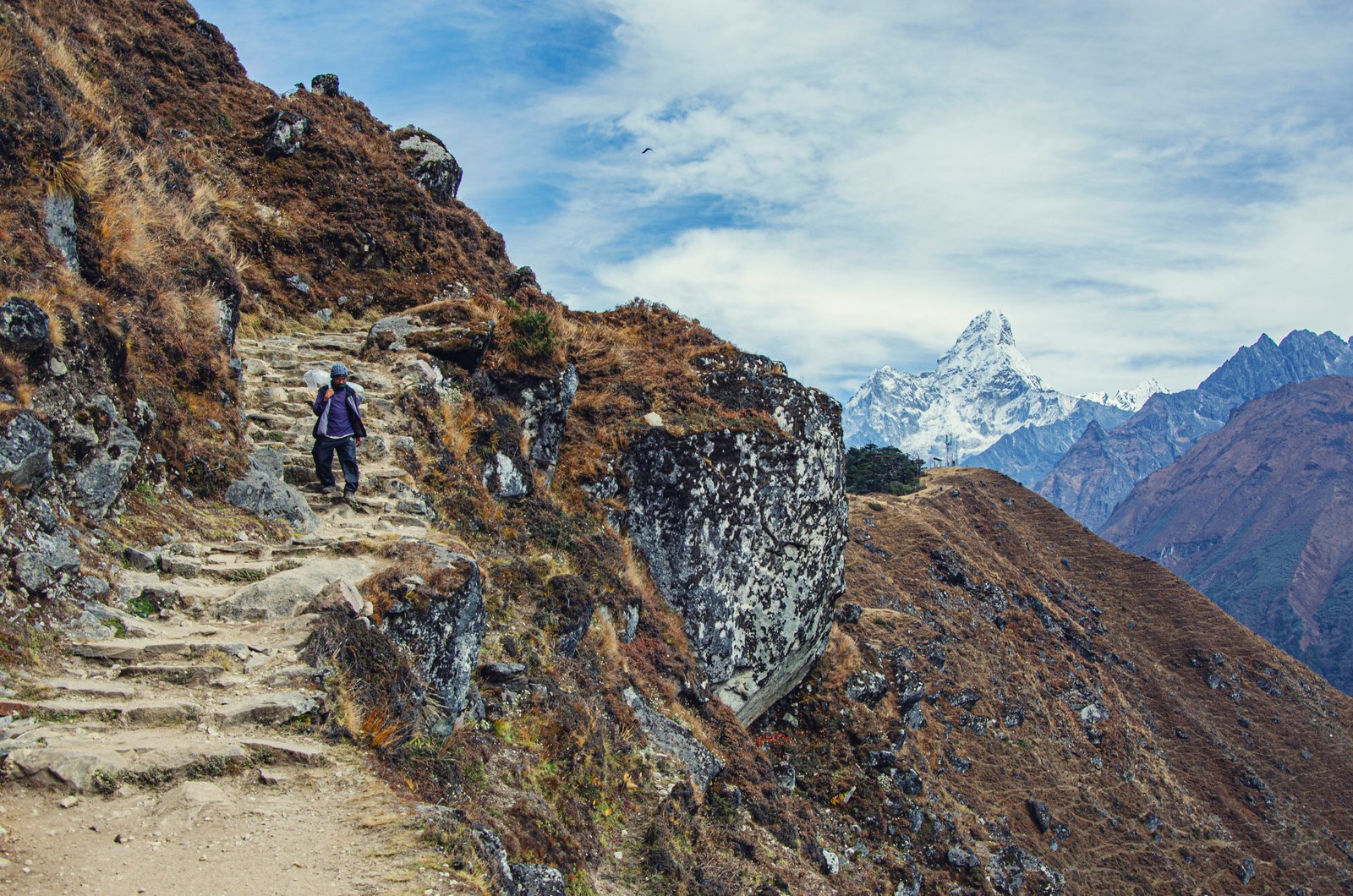  Trek from Pangboche (3,985 m) to Dingboche (4,110 m)